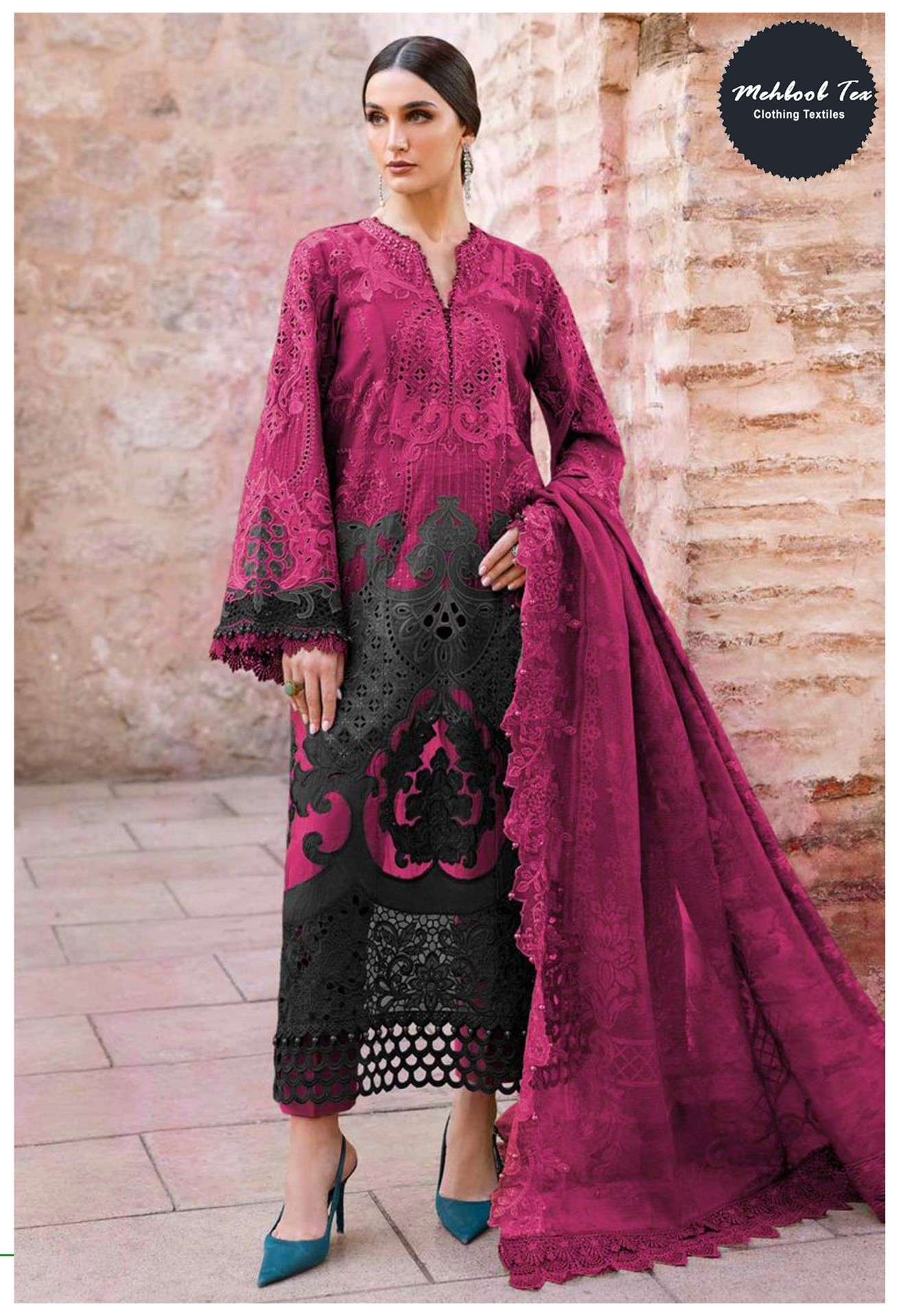 MARIYA B PREMIUM EMBROIDERED D.NO. 1854 VOL - 1 BY MEHBOOB TEX